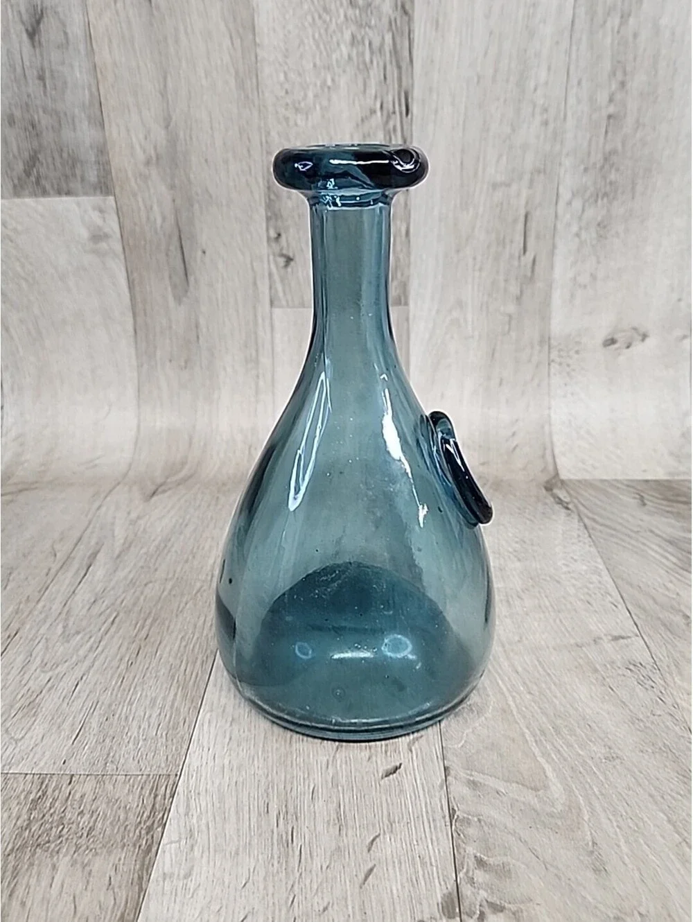 VTG Scandinavian Blue Glass Carafe Holmegaard O Winther 1960 'Cherry Elsinore'